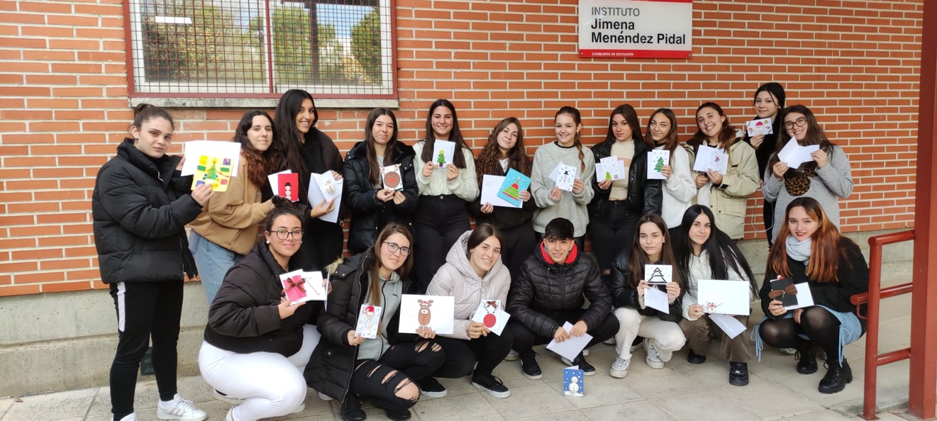Grupo de alumnos del IES Jimena Menéndez Pidal de Fuenlabrada